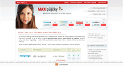 Desktop Screenshot of maxi-pujcky.cz