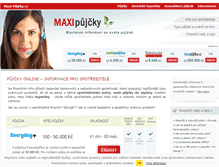 Tablet Screenshot of maxi-pujcky.cz